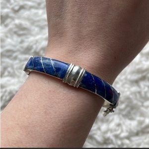 Lapis & Sterling Silver Bracelet